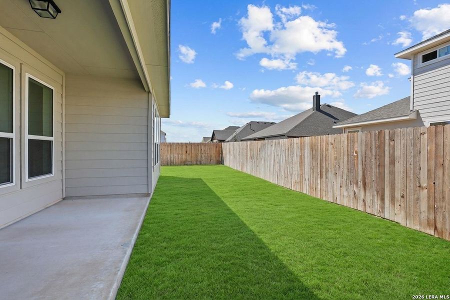 Exterior details and patio area of a home in Megan's Landing, Castroville (Image 23).