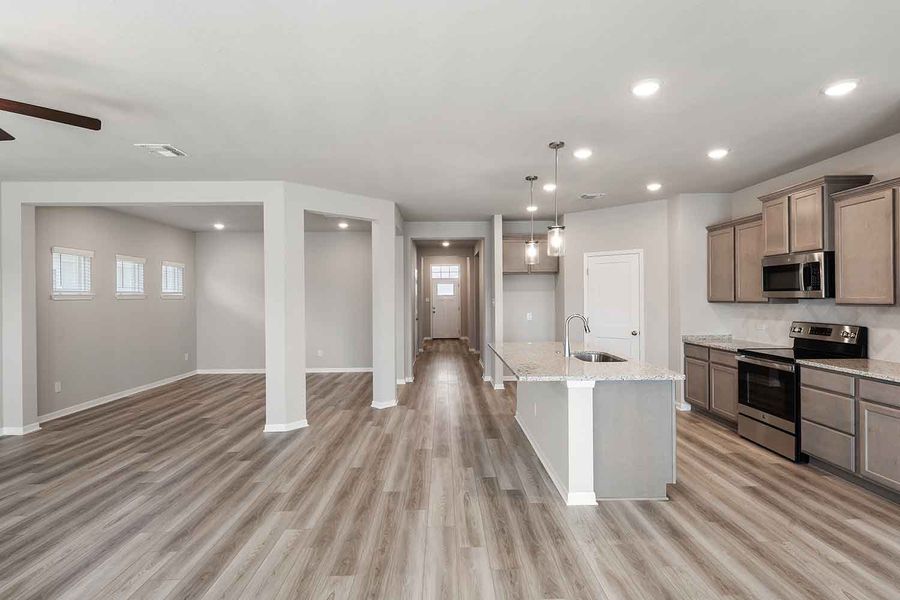 Furnished interior view inside a new home in North Point, Temple (Image 4).