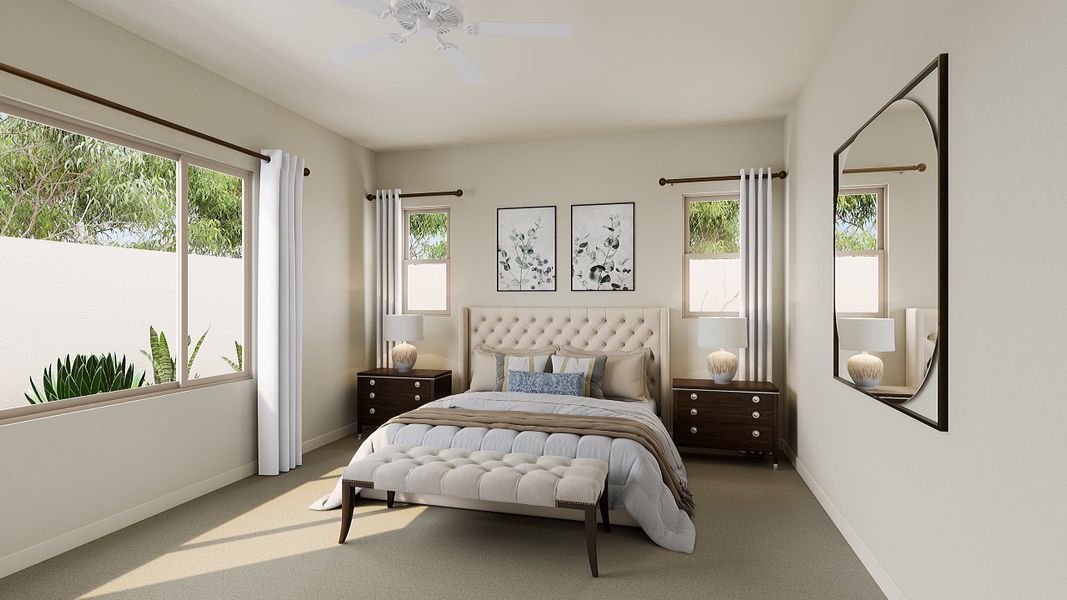 Representative furnished interior of a home built from the Verde Plan 5510 by Tri Pointe Homes in Abel Ranch, Goodyear (Image 7).