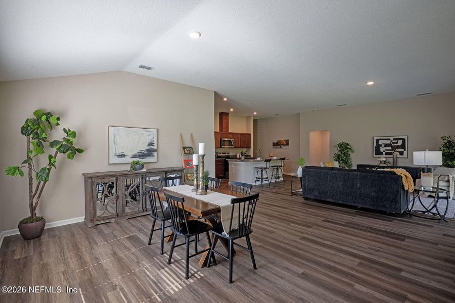 Furnished interior view inside a new home in Edinburgh Village, Jacksonville (Image 42).