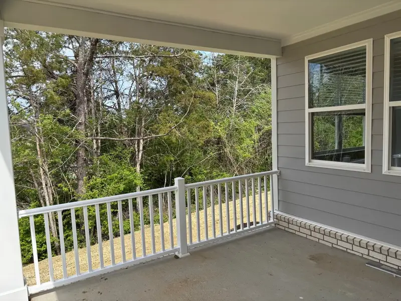 Exterior details and patio area of a home in Cedars of Cane Ridge | 55+ Community, Antioch (Image 3).