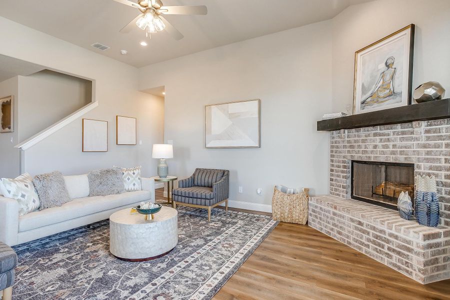 Representative furnished interior of a home built from the The Frio by Trinity Classic Homes in Covenant Park, Springtown (Image 8). Representative furnished interior of a home built from the The Frio by Trinity Classic Homes in Covenant Park, Springtown (Image 8).