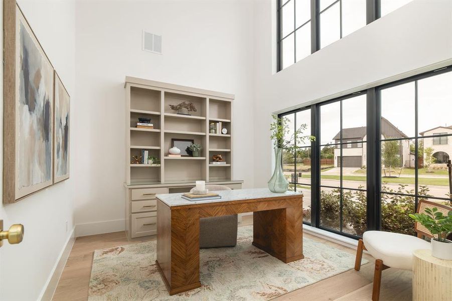 Furnished interior view inside a new home in Dove Station, Grapevine (Image 11).