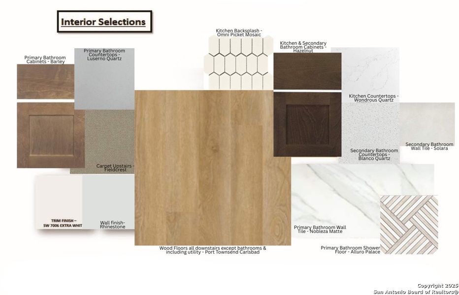 Sample of building materials used in homes in Homestead 75', Schertz (Image 29). Sample of building materials used in homes in Homestead 75', Schertz (Image 29).