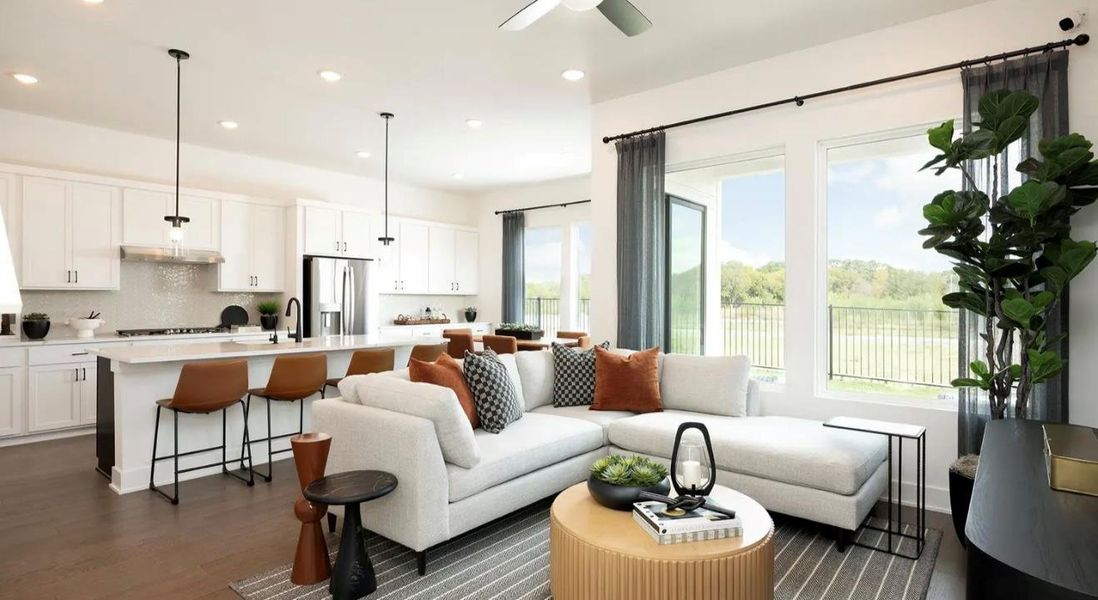 Furnished interior view inside a new home in Novel, Austin (Image 5).