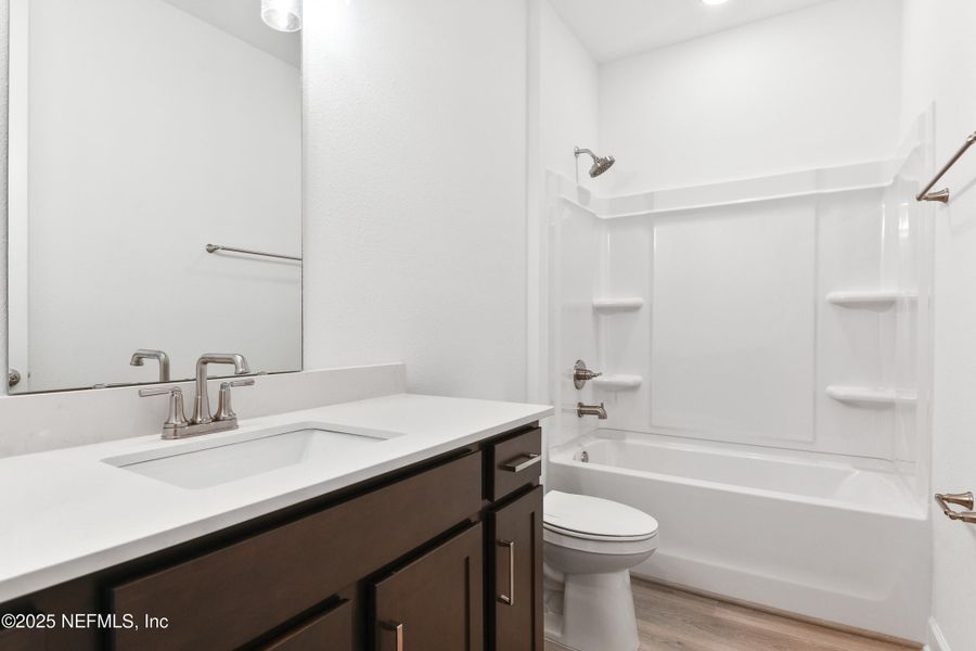 Furnished interior view inside a new home in Elm Creek at Silverleaf, St. Augustine (Image 2). Furnished interior view inside a new home in Elm Creek at Silverleaf, St. Augustine (Image 2).