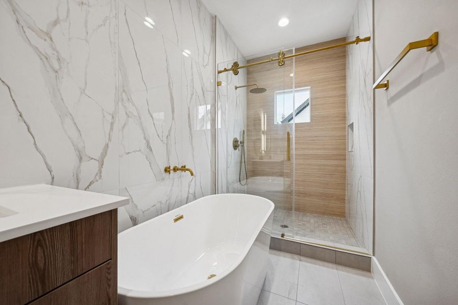 Furnished interior view inside a new home in , Houston (Image 19).