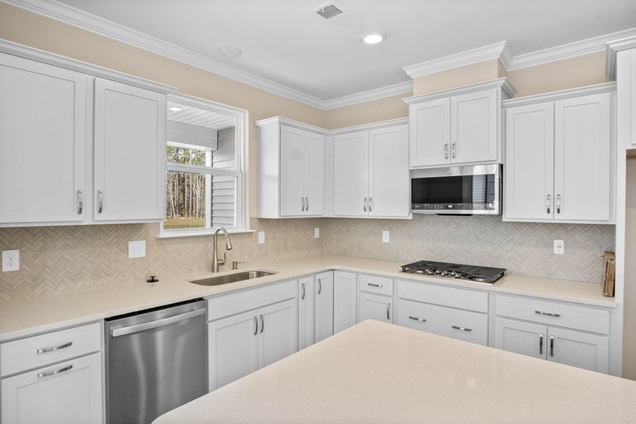 Furnished interior view inside a new home in Bridgewater - Shorehaven Village, Little River (Image 6).