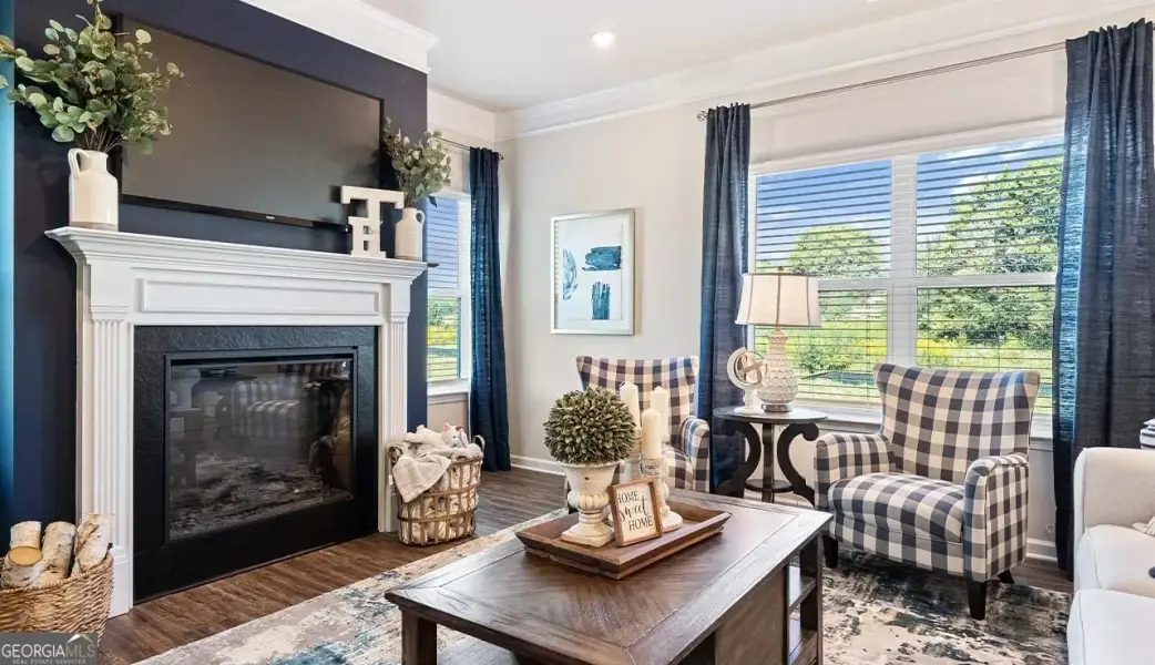 Furnished interior view inside a new home in Bryson Farms, Byron (Image 36).