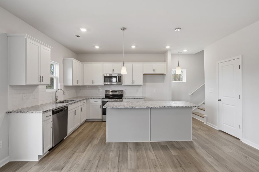 Furnished interior view inside a new home in Cambridge Reserve, Angier (Image 8). Furnished interior view inside a new home in Cambridge Reserve, Angier (Image 8).