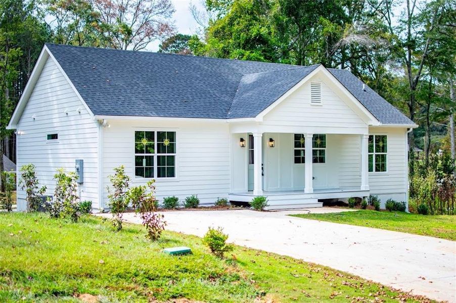 Exterior details and patio area of a home in , Bowdon (Image 37). Exterior details and patio area of a home in , Bowdon (Image 37).