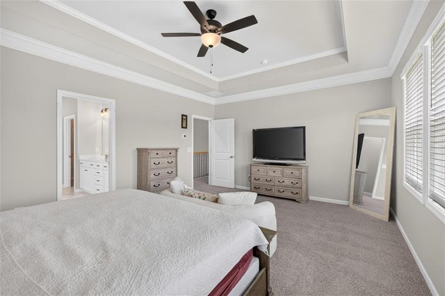 Furnished interior view inside a new home in Porches at Mobley Lake, Dacula (Image 45).