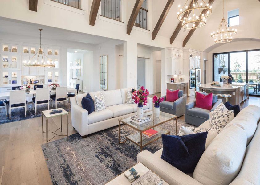 Representative Family Room - some options shown