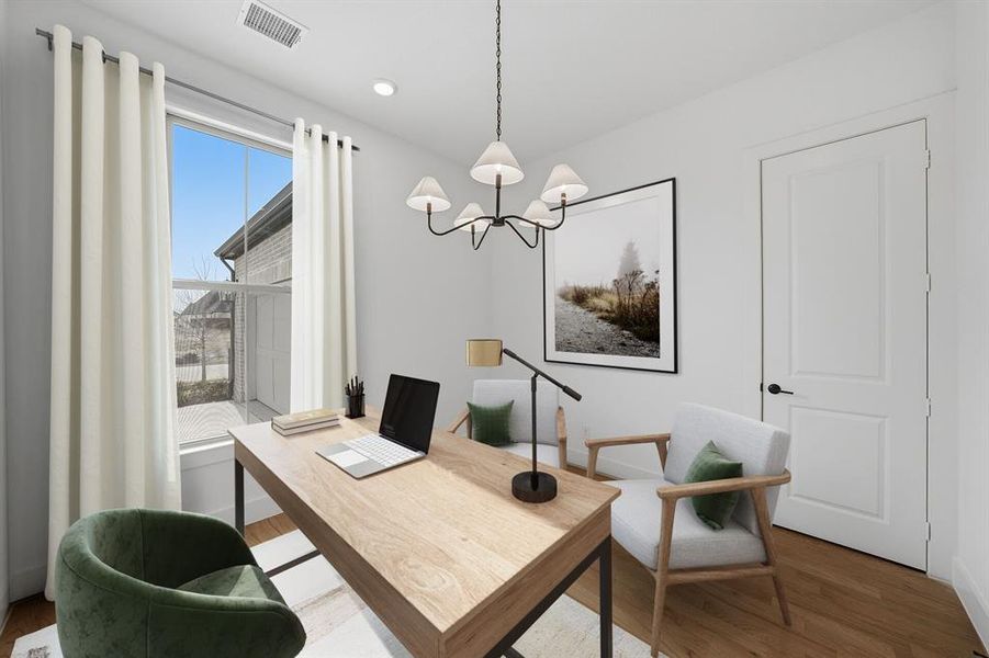 Furnished interior view inside a new home in Quail Hollow, Rockwall (Image 8).