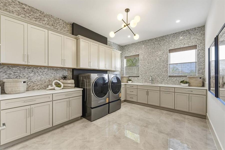 Furnished interior view inside a new home in Legends Bay, Bradenton (Image 80).