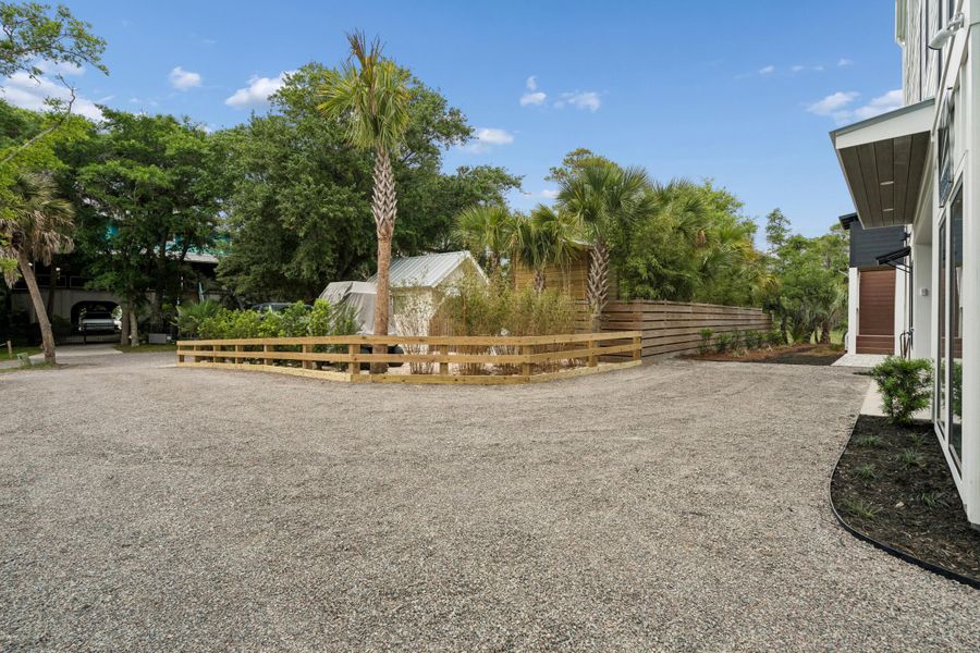 Exterior details and patio area of a home in , Folly Beach (Image 32).