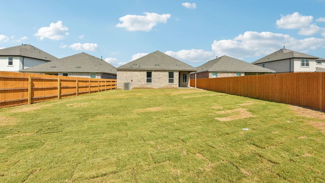Exterior details and patio area of a home in Rosenbusch Ranch, Leander (Image 26).
