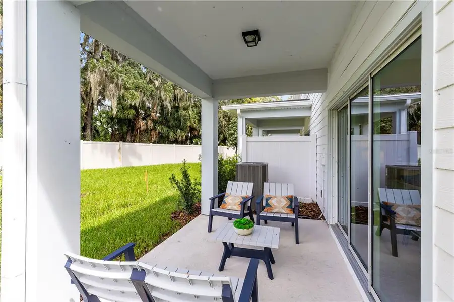Exterior details and patio area of a home in , Sanford (Image 3).