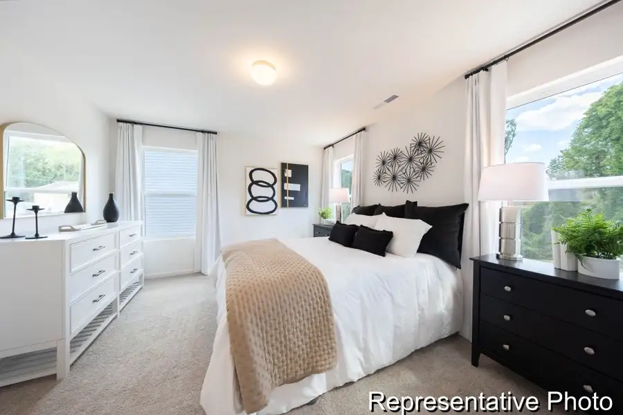 Furnished interior view inside a new home in Hoover Townhomes, Charlotte (Image 13).