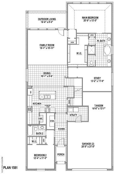 Plan 1581 1st Floor Plan 1581 1st Floor