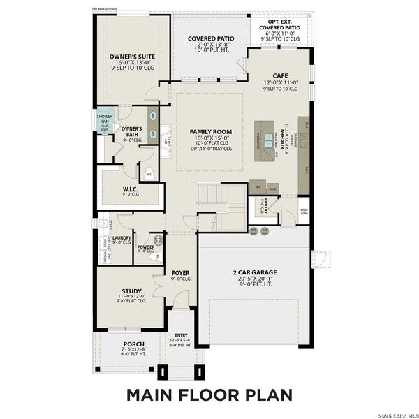 2D floor plan layout of this home in Royal Crest, San Antonio, TX (Image 3).