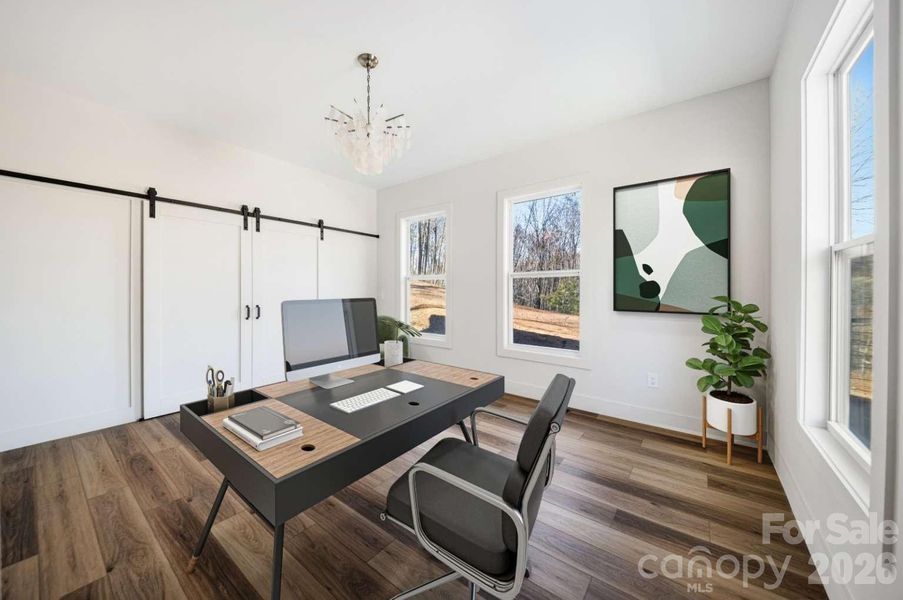 Furnished interior view inside a new home in , Canton (Image 7).