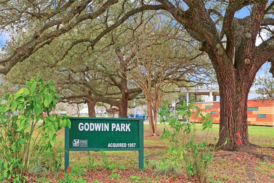 Godwin Park is located a few blocks away from the home and is adjacent to Kolter Elementary School.