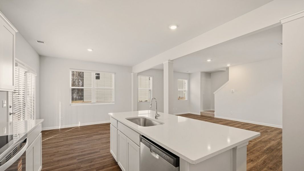 Representative furnished interior of a home built from the Somerset by D.R. Horton in Oakchase at Hampton, Hampton (Image 8).