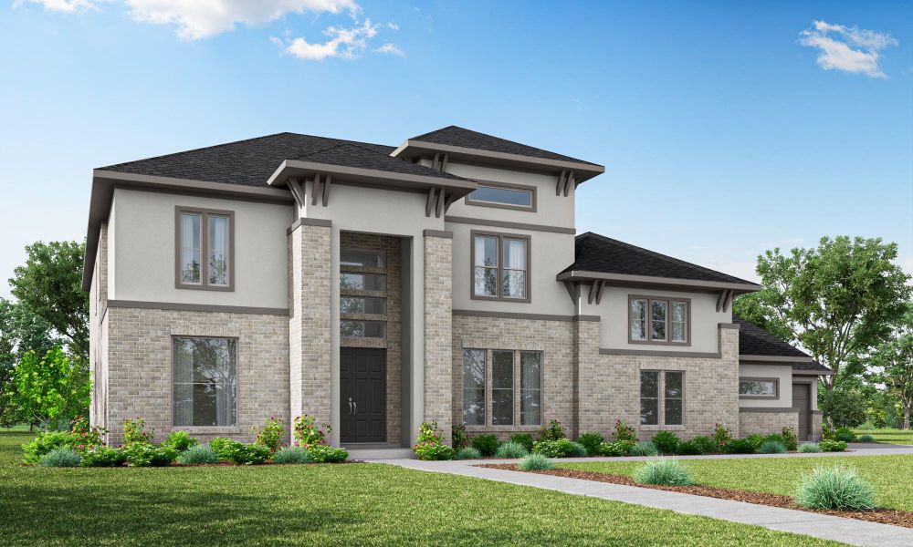 The exterior will be finished in brick and stucco. The exterior will be finished in brick and stucco.