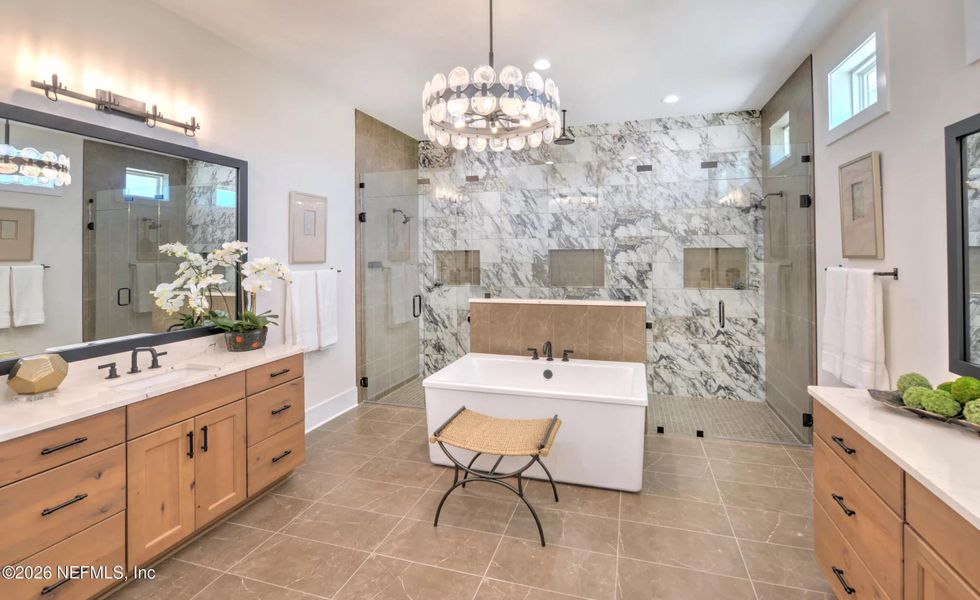 Furnished interior view inside a new home in , Fernandina Beach (Image 11).