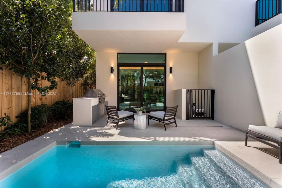 Furnished interior view inside a new home in , Miami (Image 22).