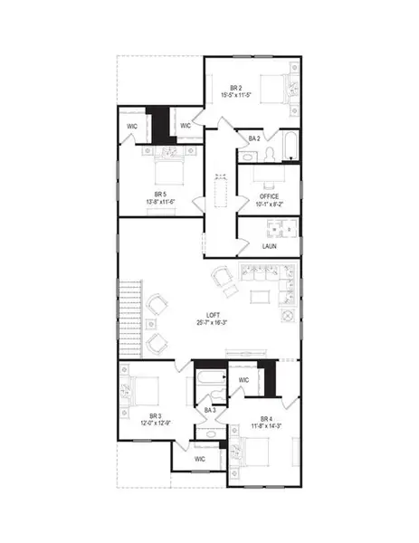2D floor plan layout of this home in , Canton, GA (Image 4).