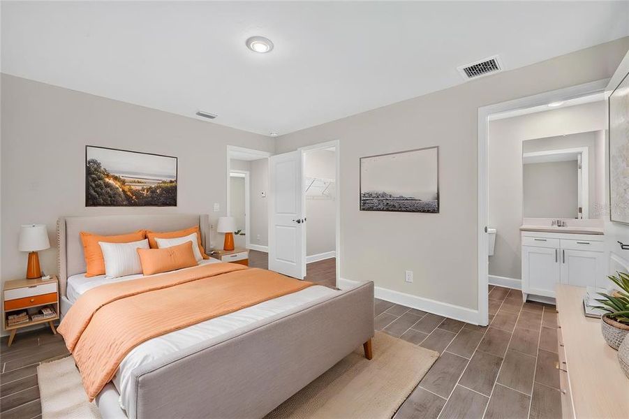 Furnished interior view inside a new home in , Port Charlotte (Image 14). Furnished interior view inside a new home in , Port Charlotte (Image 14).