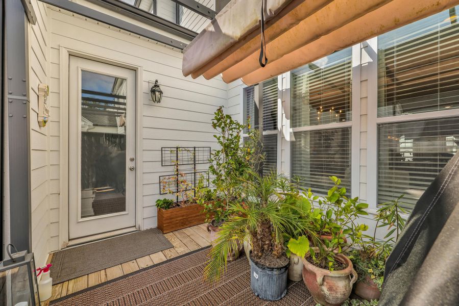 Exterior details and patio area of a home in Homecoming, Ravenel (Image 24). Exterior details and patio area of a home in Homecoming, Ravenel (Image 24).