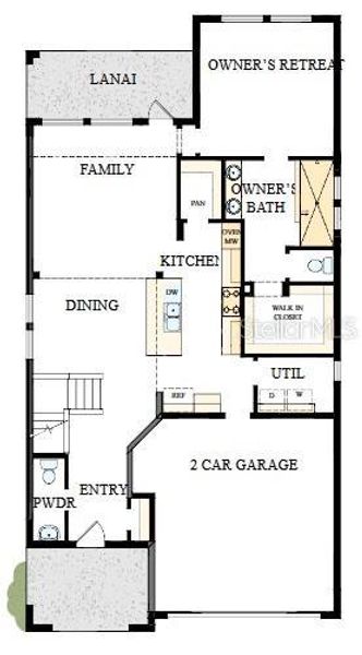 2D floor plan layout of this home in North River Ranch – Garden Series, Parrish, FL (Image 4).