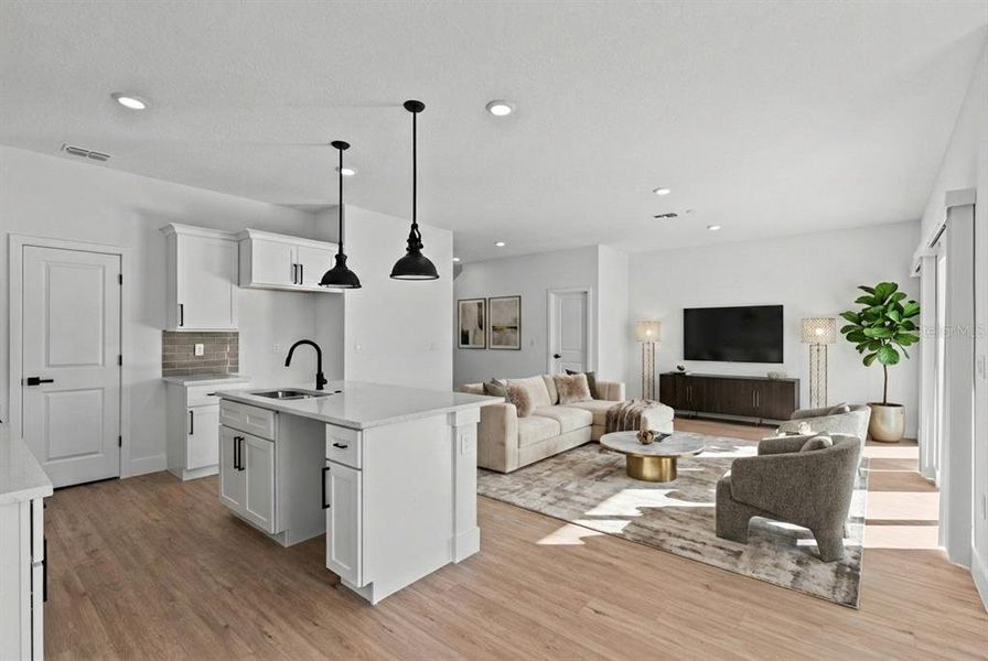 Furnished interior view inside a new home in , Orlando (Image 9).