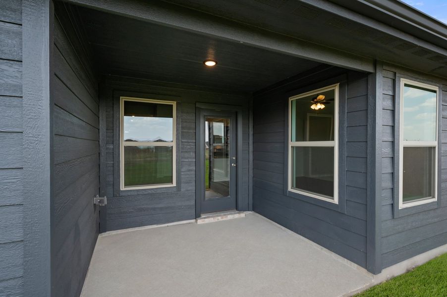 Front exterior of a new home in Terra Vella, Haslet, TX, highlighting curb appeal (Image 28). Front exterior of a new home in Terra Vella, Haslet, TX, highlighting curb appeal (Image 28).