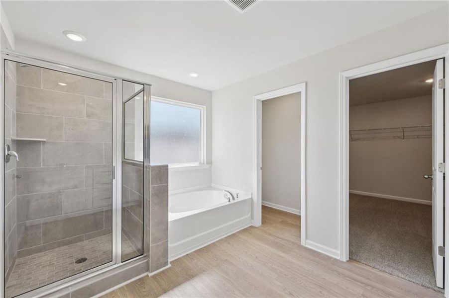 Furnished interior view inside a new home in Parkside at Grayson, Grayson (Image 14).