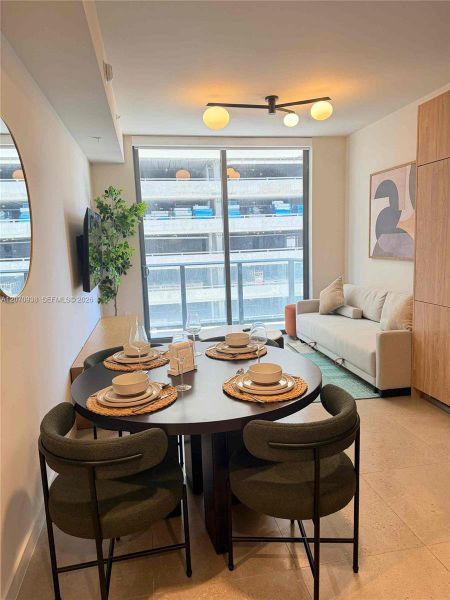 Furnished interior view inside a new home in , Miami (Image 13).