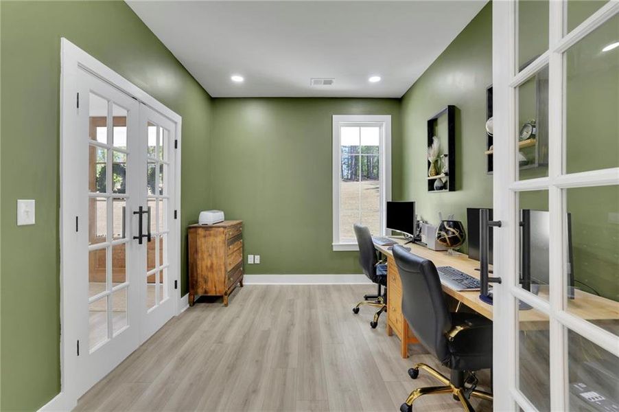 Furnished interior view inside a new home in , Monroe (Image 64).