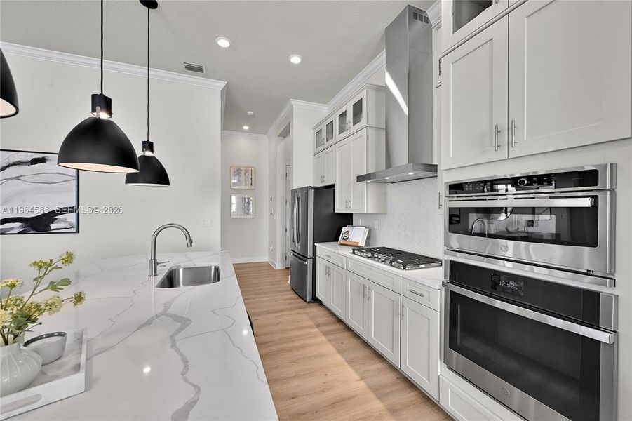 Furnished interior view inside a new home in , Parkland (Image 18).
