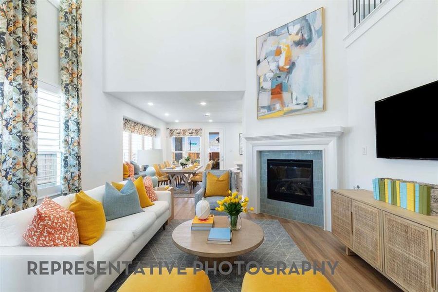 Furnished interior view inside a new home in Aster Park, McKinney (Image 14). Furnished interior view inside a new home in Aster Park, McKinney (Image 14).