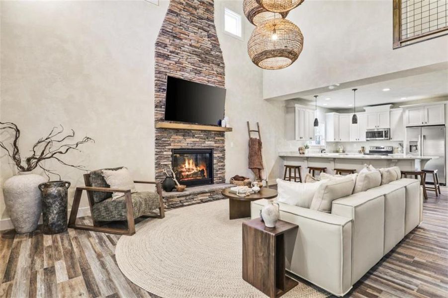 Furnished interior view inside a new home in , Ellijay (Image 43).