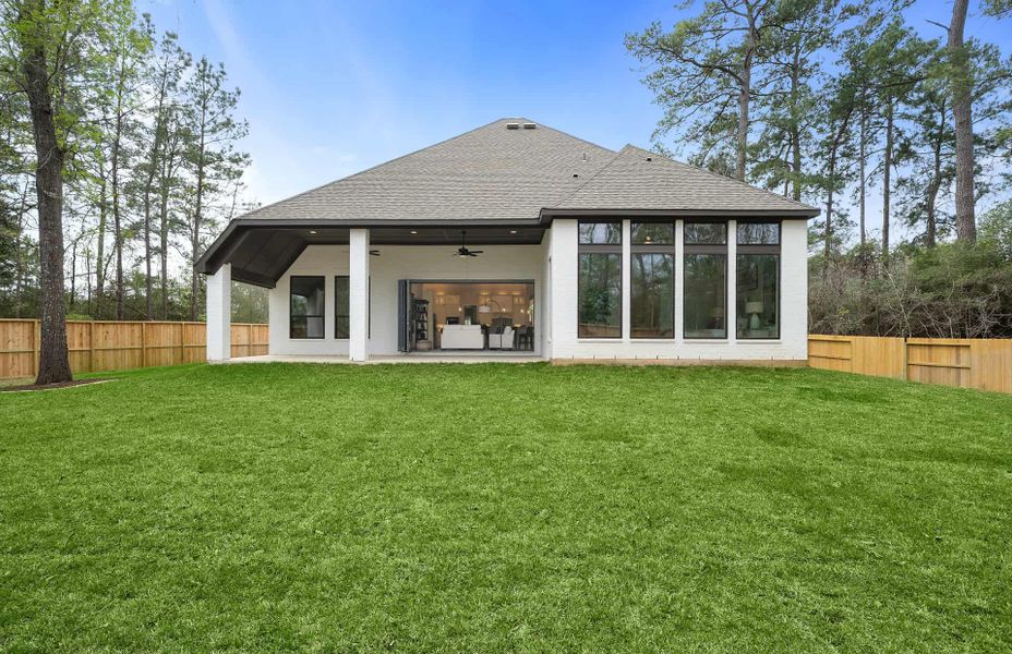 Representative exterior details of a home built from the 3546 by Ravenna Homes in The Woodlands Hills 65′, Willis (Image 23).