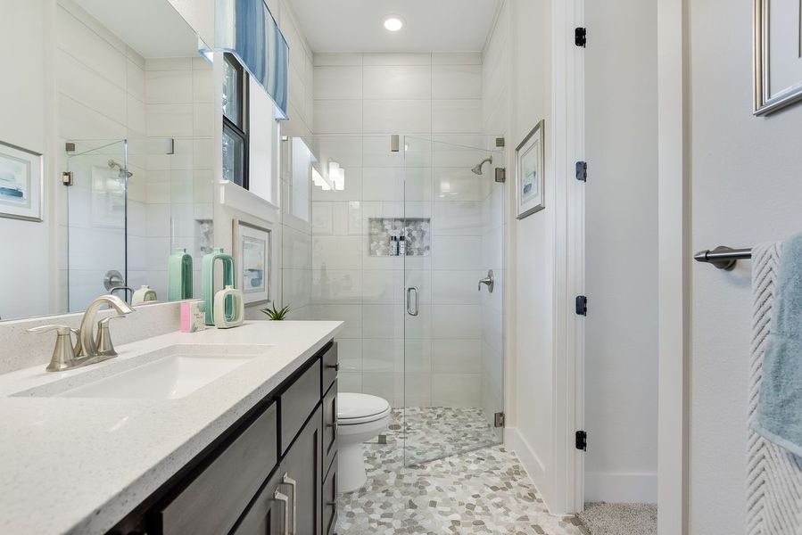 Representative furnished interior of a home built from the Siena III by Giddens Homes in Clearwater Ranch, Liberty Hill (Image 102).