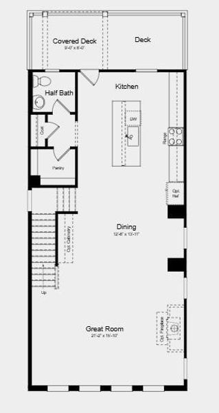 2D floor plan layout of this home in Alder Creek, Cumming, GA (Image 7).