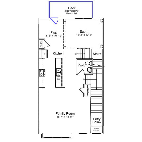 2D floor plan layout of this home in Sweetbrier, Durham, NC (Image 3).
