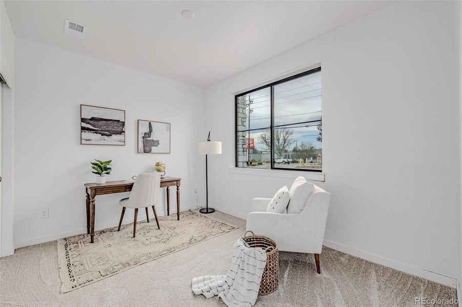 Furnished interior view inside a new home in The Hub at Virginia Village, Denver (Image 25). Furnished interior view inside a new home in The Hub at Virginia Village, Denver (Image 25).