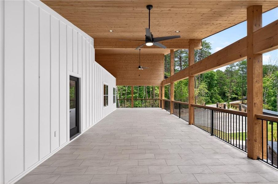 Exterior details and patio area of a home in , Dahlonega (Image 29).