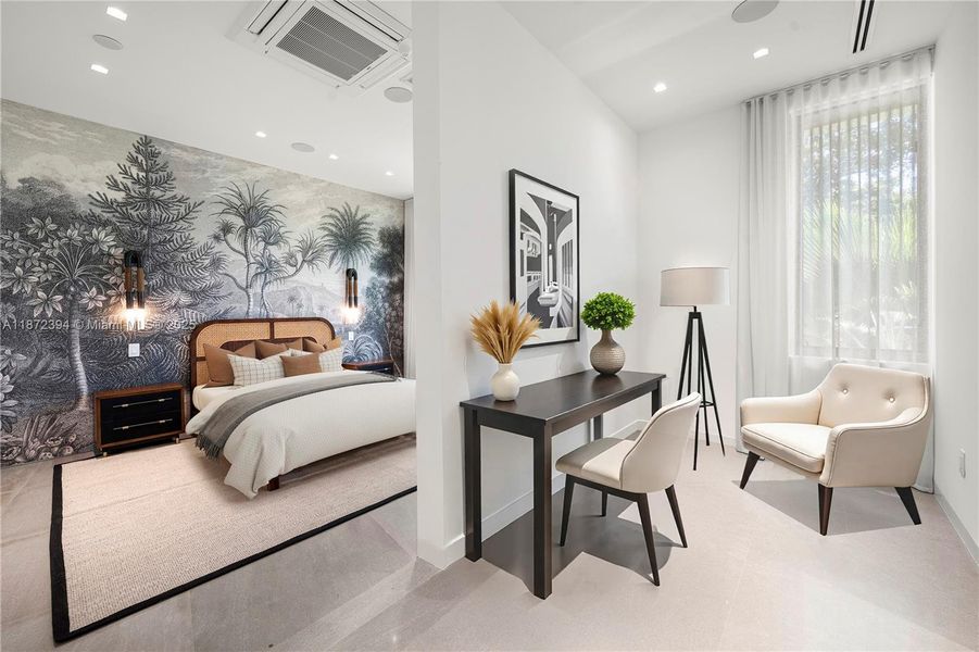 Furnished interior view inside a new home in , Coral Gables (Image 45).